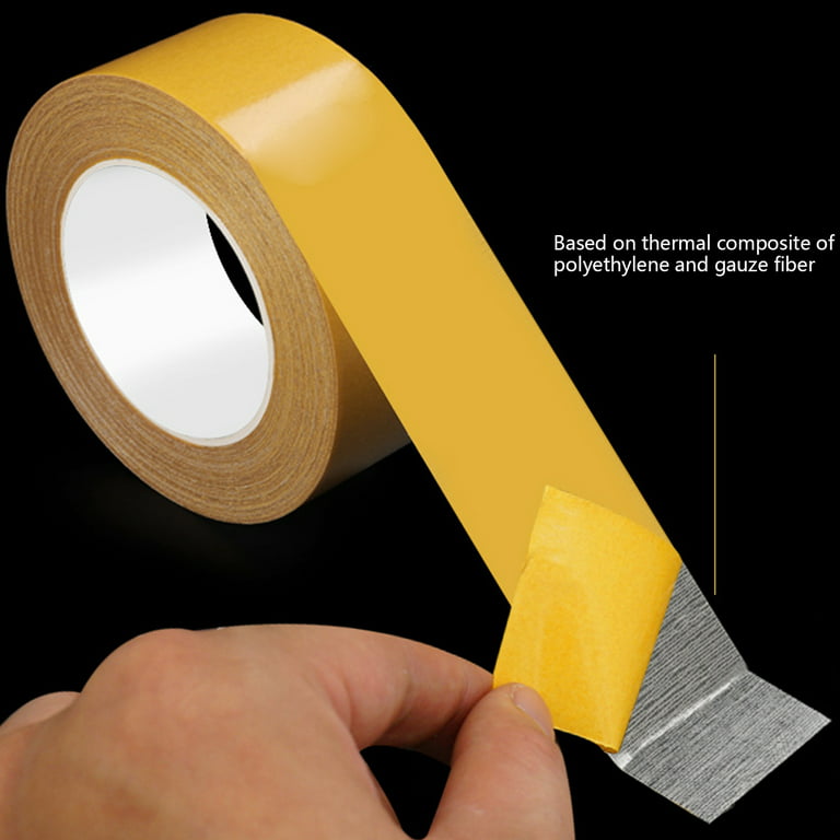 Double Sided Tape Heavy Duty, 3.28 Universal High Tack Strong Wall Adhesive  with Fiberglass Mesh, Super Sticky Resistente Clear Tape, Use Transparent  Tape 