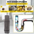 thumbnail image 3 of KFFKFF Drain Cleaning Cable 50" x 3/8" Solid Cable Sewer Cable Drainage Auger Cable Cleaner Snake Clogged Pipe Drainage Cleaning Cable Sewer Drainage Auger Snake, 3 of 9