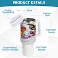 thumbnail image 4 of 40 Oz Car Handle Water Bottle Water Cup Water Bottle Water Jug Coffee Cup Travel Water Bottle Beautiful Watercolor Dog, 4 of 8