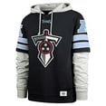 thumbnail image 2 of Men's '47 Navy Tennessee Titans Double Header Blitz Cornerback Pullover Hoodie, 2 of 3