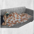 thumbnail image 6 of Coral Soft Flannel Fleece Throw Blanket, Soft Pastel Poppy Flowers on Chevron Zigzag Backdrop Romantic Feminine, Cozy Plush for Indoor and Outdoor Use, 60" x 80", Coral Pale Blue Yellow, by Ambesonne, 6 of 6