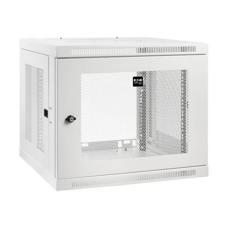 Eaton Tripp Lite Series Wallmount Rack Enclosure Cabinet 9U Switch Depth Deep White - Rack enclosure cabinet - wall mountable - white - 9U