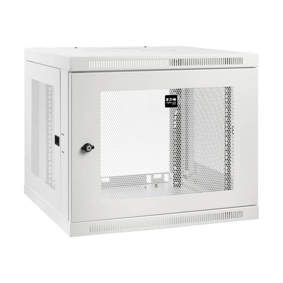 Eaton Tripp Lite Series Wallmount Rack Enclosure Cabinet 9U Switch Depth Deep White - Rack enclosure cabinet - wall mountable - white - 9U
