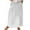 White, variant on RUTAYY Women Casual Skirts With Pockets Plus Size Maxi Skirts High Waist Pleated Skirt Long A-Line Skirts Flowy Travel Skirt Solid Color Smocked Boho Pleated Skirts