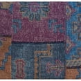 thumbnail image 4 of Saltoro Sherpi Round Fabric Upholstered Wooden Frame Storage Ottoman, Multicolor, 4 of 6