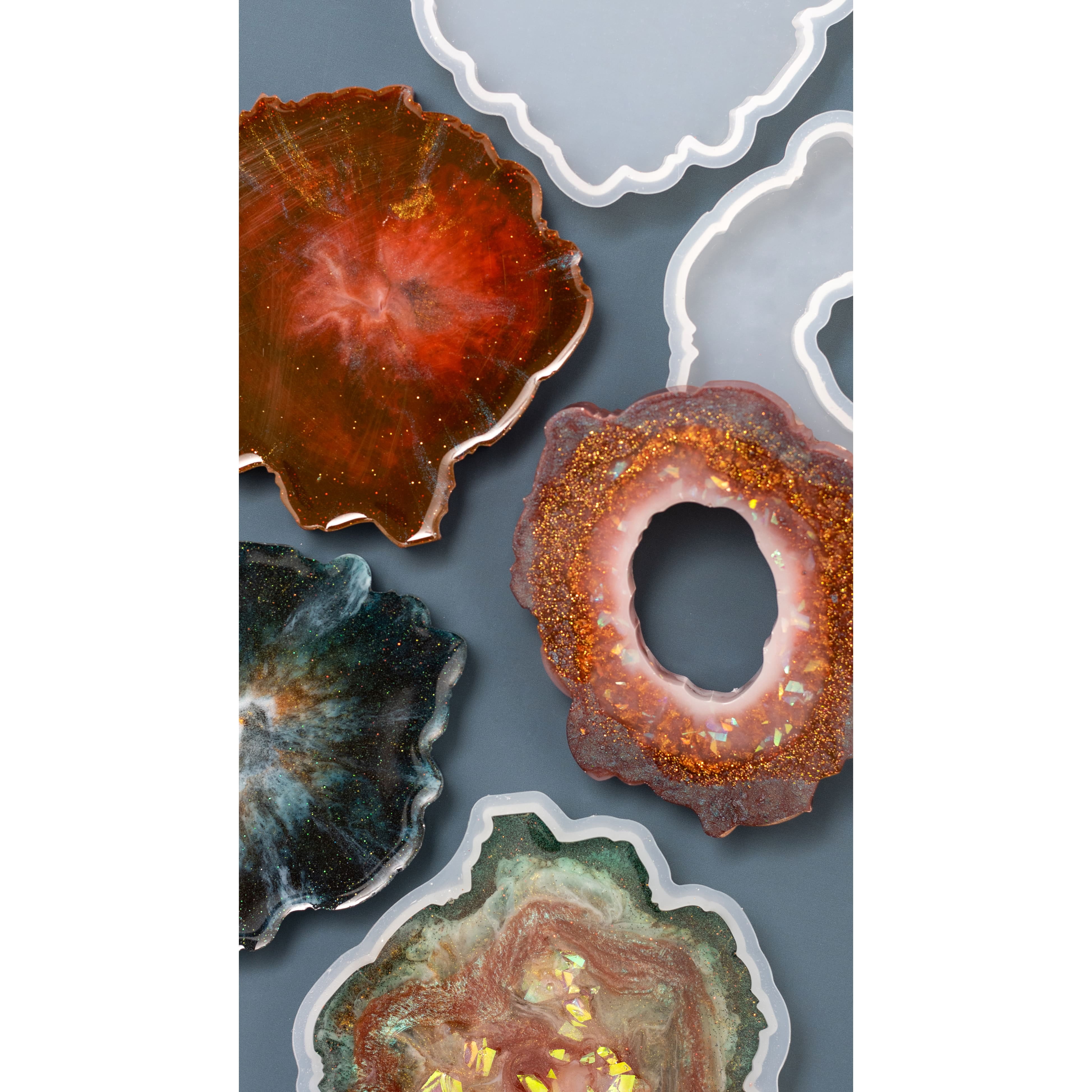 Craft Smart Resin Geode Coaster Mold Set