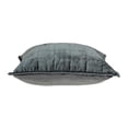 thumbnail image 4 of 20" x 7" x 20" Transitional Charcoal Solid Quilted Pillow Cover With Poly Insert, 4 of 5