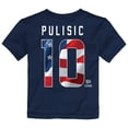 thumbnail image 3 of Toddler Outerstuff Christian Pulisic Navy USMNT Flag Name & Number T-Shirt, 3 of 3