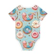 thumbnail image 6 of Rocae Colorful Donut for Baby Cotton Short-Sleeve Bodysuits for Unisex Onesies Bodysuit-3 Months, 6 of 7