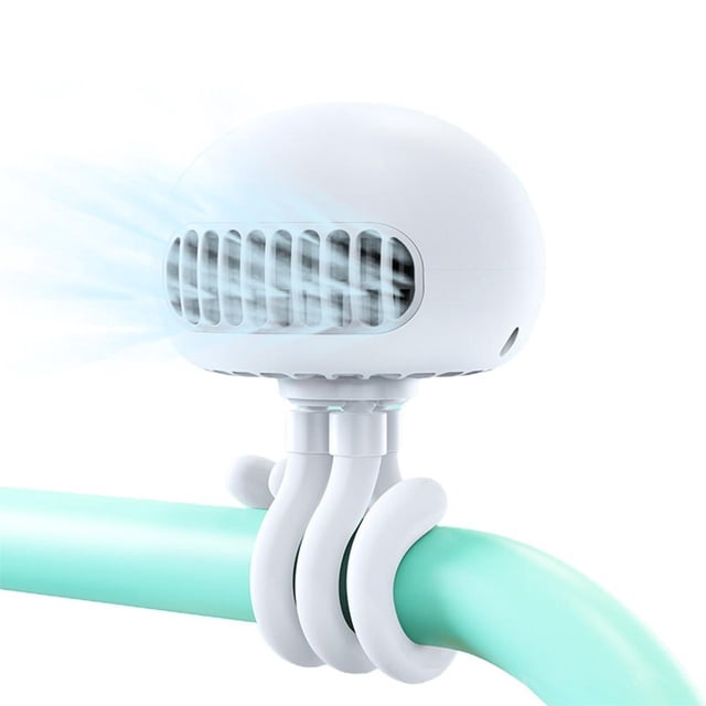 Mini Ventilador Portátil Para Cochecito Con Clip De Trípode Flexible En El Ventilador Del Cochecito, Ventilador Recargable De 3 Velocidades Para Cochecito, Cuna, Bicicleta De Escritorio Eigraketly BA001192-01