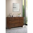 thumbnail image 2 of Genevieve 6-drawer Rectangular Dresser Dark Brown, 2 of 10