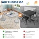 thumbnail image 2 of Qinaqin 5-Piece Folding Mesa y Chairs Set para cm de Profundidadining Rooms Profundidadaycares Classrooms, 2 of 7