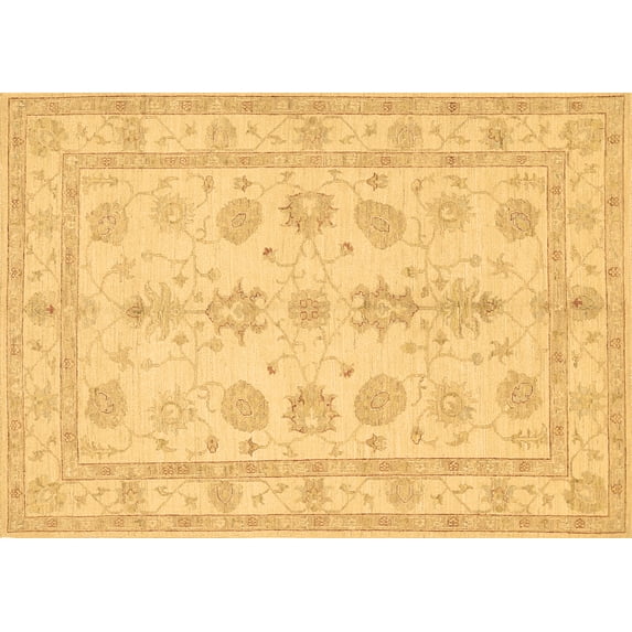 Ahgly Company Indoor Rectangle Oriental Brown Traditional Area Rugs, 5' x 8'