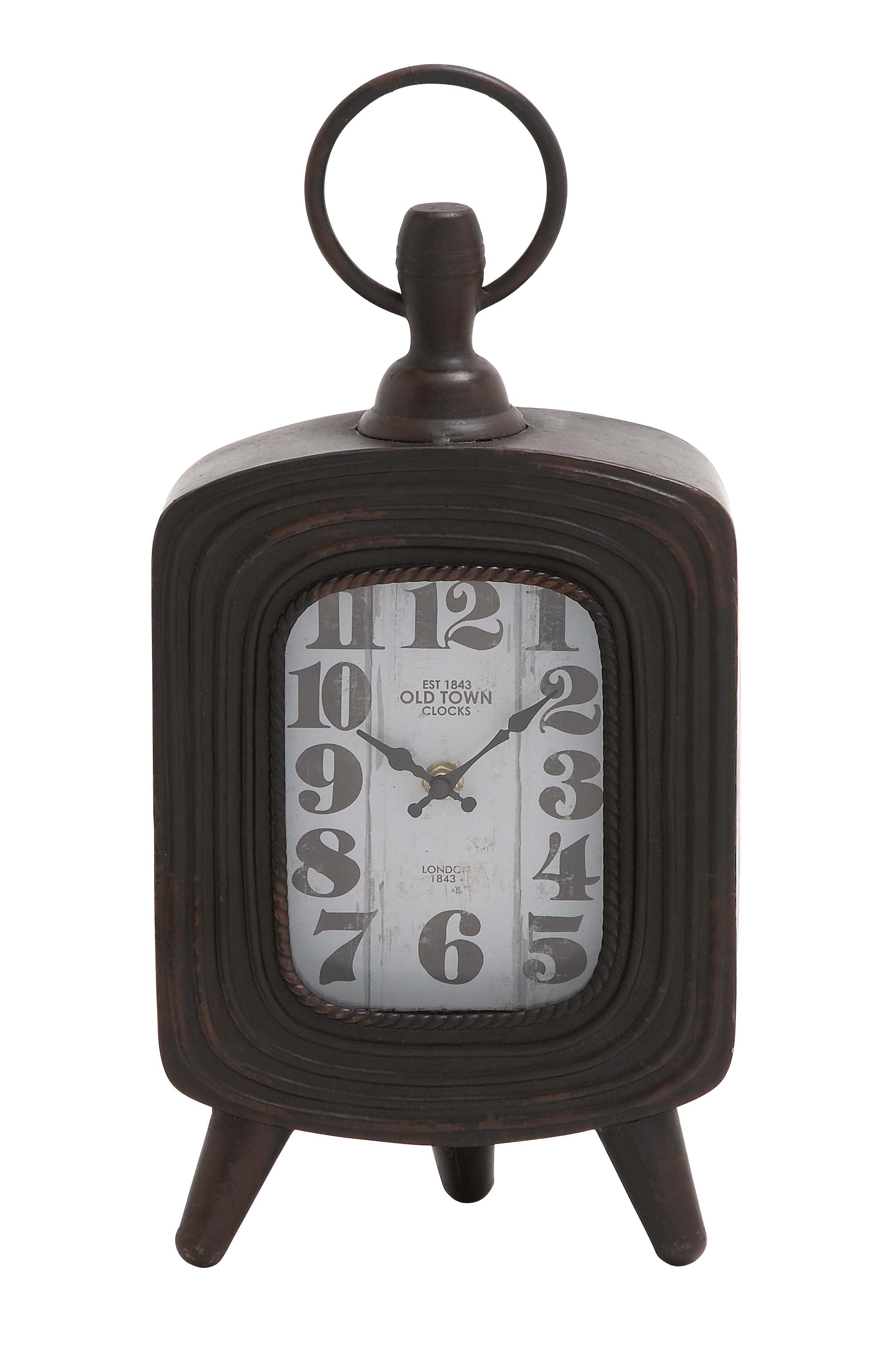 Antique Metal Table Clock With Three Legs - Walmart.com