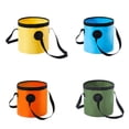 thumbnail image 3 of Happy Date 1 Pack Collapsible Buckets,Camping Water Storage Container  Portable Folding Bucket Wash Basin for Traveling Hiking Fishing Boating Gardening, 3 of 6