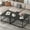 Black, variant on NAIYUFA Nesting Coffee Table Set of 2,Square Table with Steel Frame,Industrial  Tables for Living Room, Bedroom ,Balcony Yard ,Brown