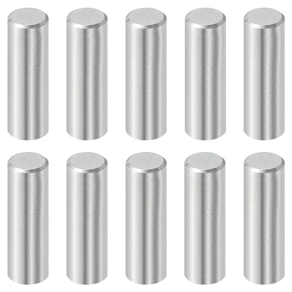 Uxcell 10 Pcs 8 mm x 25 mm Dowel Pins, 316L Stainless Steel Cylindrical Shelf Support Peg Pin Rod Fasten Elements