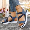 thumbnail image 3 of Vibrex Womens Open Toe Hiking Sandal Women Slip On Sport Walking Sandal Straps Beach Vacation Casual Camping Breathable Summer Soft Sole Flat Sandals, 3 of 8