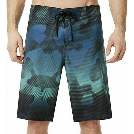 Oakley Men's Bundoran Biscuit Camo 21 Inches Board Short Flash Blue Size 30