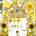thumbnail image 3 of 113pcs Sunflower Themed Balloon Party Wreath Arch Kit, with Yellow Flowers and Sunflower Aluminum Foil Balloons, Used for Birthday Party Decoration, Indoor and Outdoor Decoration, 3 of 5
