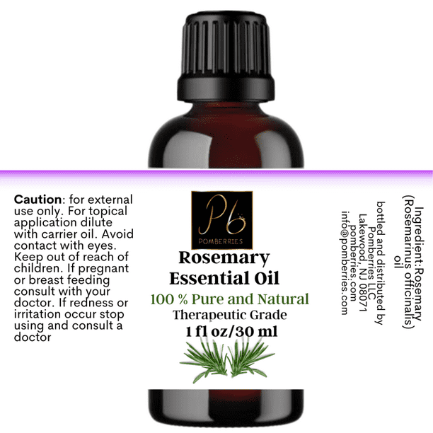 Rosemary Essential Oil for Hair and Body, 100 Pure Natural Therapeutic