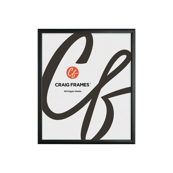 Craig Frames 20x24 Picture Frame - Black Style 1"WB3 1 Inch MDF Moulding - Wall Display Frame for Art, Posters, or Photos