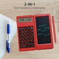 thumbnail image 2 of Foldable Calculator & 6 Inch LCD Writing Tablet Digital Drawing Pad 12 Digits Display with, 2 of 8