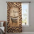 thumbnail image 4 of Leopard Printed Sheer Curtains 63 Inches Long, Funny Animals Textured Bathtubs Light Filering Curtains, Breathable Simi Curtain Privacy Drapes for Living Room Bedroom Lightweight Window Treatment, 4 of 9