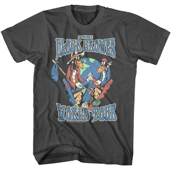 The Black Crowes World Tour Men's T Shirt (Charcoal, AdultS)