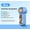 Blue, variant on Portable Mini Fan, Rechargeable Handheld Fan with Strong Airflow for Outdoor Camping and Cooling, Mini Turbo Fan for Cleaning Keyboard Gaps and Camera Lenses as Pocket Blower