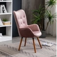 thumbnail image 5 of Roundhill Furniture Doarnin Wingback Chair, Mauve, 5 of 10