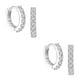 thumbnail image 1 of Pendientes para mujer, regalos para mujer, 2 pares de pendientes de moda para mujer/hombre, pendientes para mujer, horquilla, 1 of 2