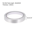 thumbnail image 2 of Unique Bargains Ruban en Aluminium 10mm Haute Température pour CVC, Réparation de Conduits d'Air Chaud Froid Adhésif Simple Face 20m/65 Pieds 2 Rouleaux, 2 of 4