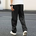 thumbnail image 6 of Sweatpants for Men 2025 Elastic Waist Drawstring Loose Straight Leg Joggers with Pockets Mens Casual Pants Trousers, 6 of 8