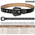 thumbnail image 5 of Rhinestone Western Belt for Men Women Cowgirl Cowboy Leather Bling Belt for Jeans Pants, 5 of 6