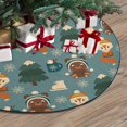 thumbnail image 3 of FMSHPON Woodland Tree Xmas Christmas Tree Skirt Stand Mat for Holiday Party Decoration Indoor Outdoor 48 inches, 3 of 3