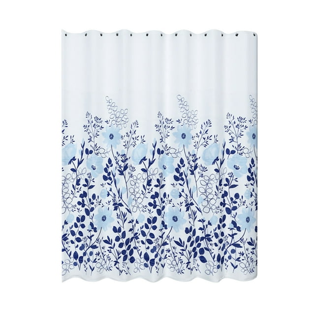 Shower Curtains for Bathroom,Shower Curtain Waterproof and Mildews Proof Bathroom Shower Curtain Punch-Free Light Transmitting and No Transparent Bathroom Partition Curtain
