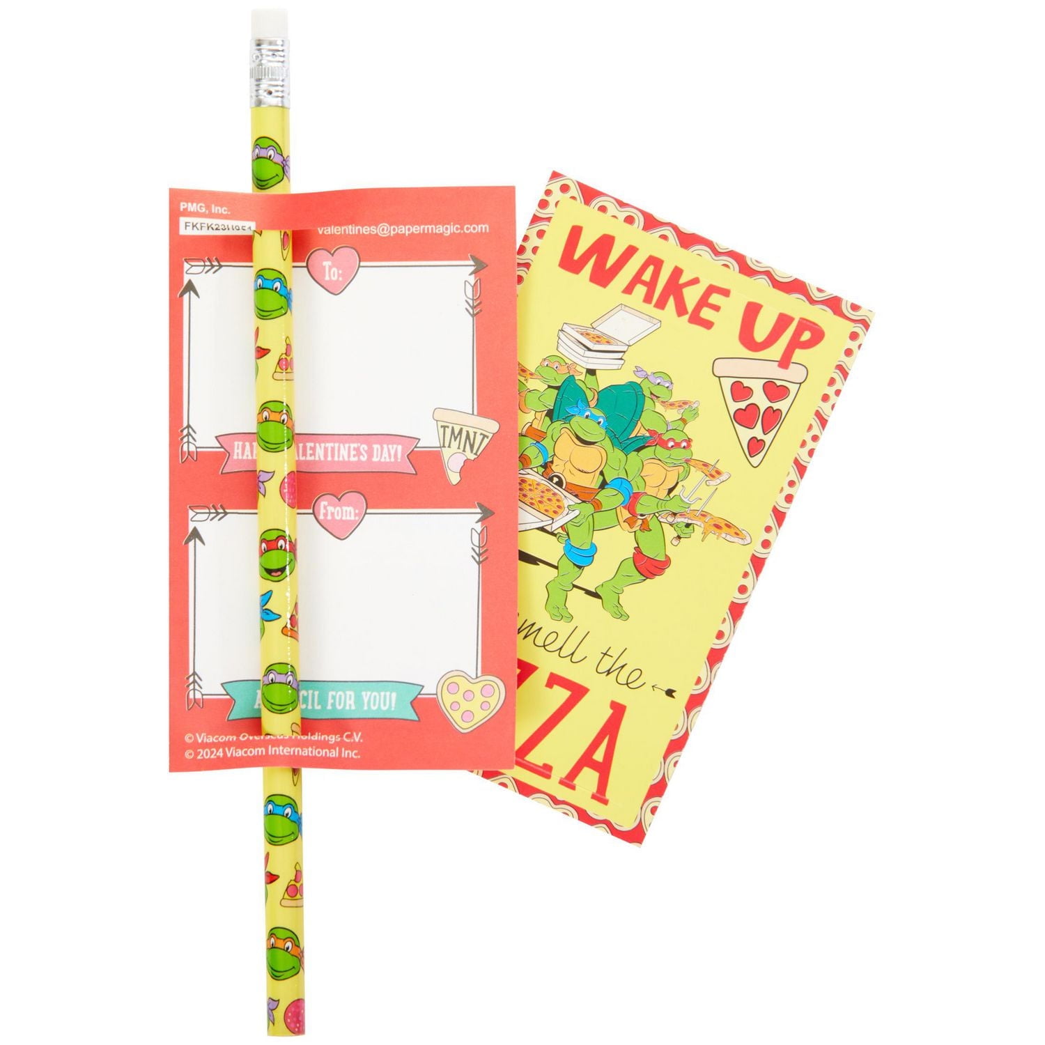 Teenage Mutant Ninja Turtles - Cartes de Saint-Valentin avec crayons,  Multi-couleurs, 16 Compte