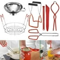 thumbnail image 3 of 7Pcs Canning Supplies Starter Kit Canning Tools Set Stainless Steel Canning Set with Canning Rack Canning Tonga Jar Lifter Durable Multifunctional Canning Kit for Canning Pot Home, 3 of 8