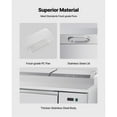 thumbnail image 4 of KFFKFF 93"W Commercial Refrigerator, Pizza Prep Refrigerated Table, 20" Ultra Wide Countertop Food Prep Worktable, 30.8 Cu.Ft Single Door Salad Prep Fridge, 4 of 9