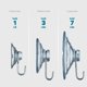 thumbnail image 5 of Ganchos de ventosa multiusos SEWANTA [juego combinado de 20 unidades] potentes ventosas para ventanas con ganchos para colgar en ventanas de vidrio, puertas, espejos, azulejos. El juego incluye: 4 gra, 5 of 5