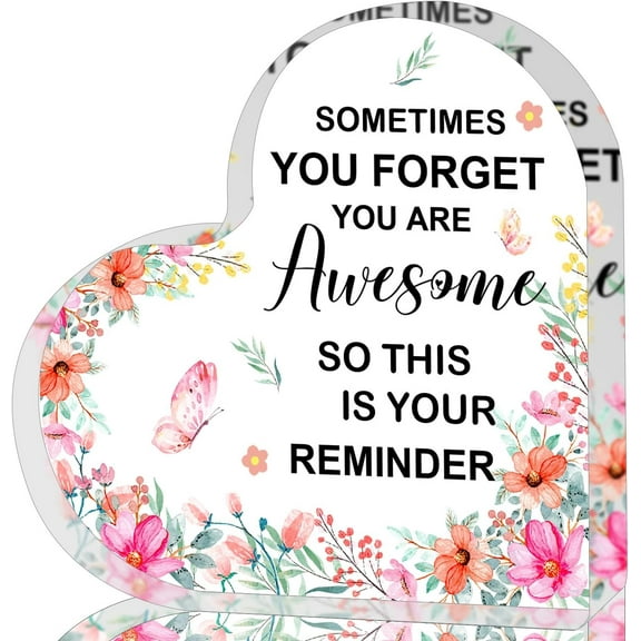 Appreciation Gifts for Women, Thank You Gifts, Heart Shape Acrylic Keepsake, Inspirational Gifts, Graduation Gifts, Thank You Gifts