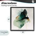 thumbnail image 4 of Stupell Industries Transitional Fluid Emerald Cascade Black Floating Frame Canvas Art, 18 x 18, by Svetlana Aleynikova, 4 of 8