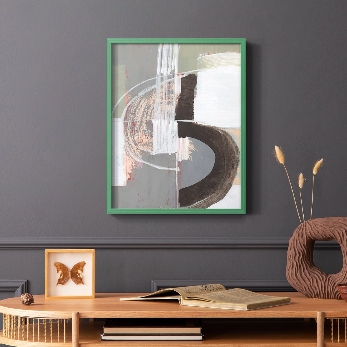 Arching Neutrals III in Paper Solid Wood 11 x 14 Framed Print