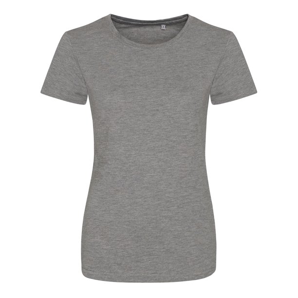 AWDis - Camiseta entallada para mujer (Gris Jaspeado)
