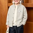 thumbnail image 4 of RFQWOVSR Boys' Long Sleeve Cotton Shirt for School and Casual Wear, 4 of 5