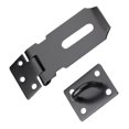 thumbnail image 4 of HONITANO 2pcs Black Heavy Duty Latch Security Lock Hasp Stainless Steel for Doors, 4 of 8