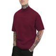 thumbnail image 1 of GHSDFBB Men Regular Fit Basic Lightweight Long Sleeve Pullover Top Mock Turtleneck T-Shirt, 1 of 4