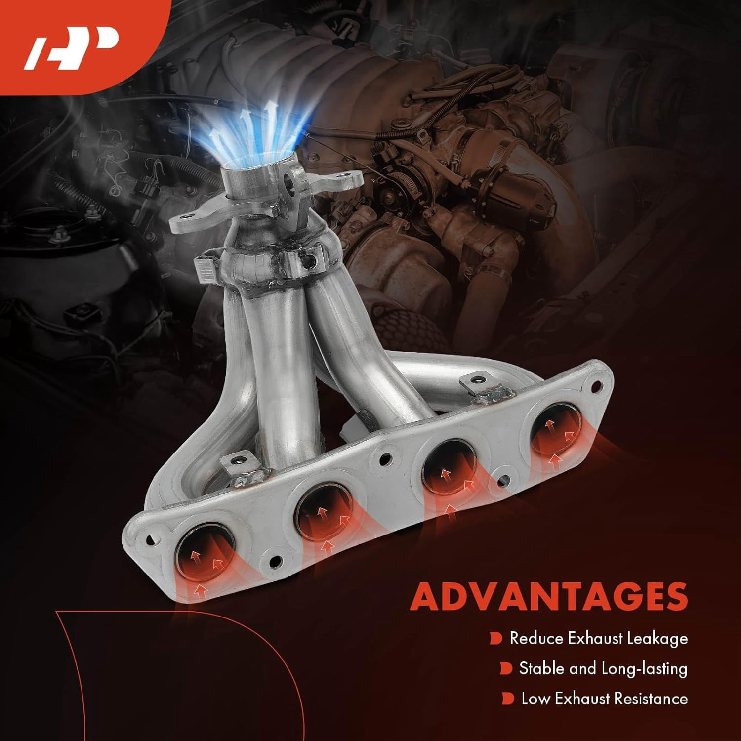 A-Premium Exhaust Manifold with Gasket Kit Compatible with Chevrolet Prizm 1998-2002 Toyota Corolla 1998-2001 L4 1.8L