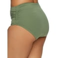 thumbnail image 2 of Classic Solid Fold-Over High-Waist Bikini Bottom Swimsuit, 2 of 2
